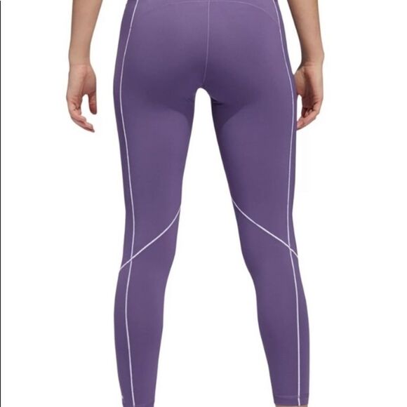 NEW ADIDAS BELIEVE THIS 2.0 HIGH RISE 7/8 PURPLE SIZE S LEGGINGS - Picture 5 of 10